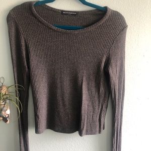 BRANDY MELVILLE long sleeve grey sweater
